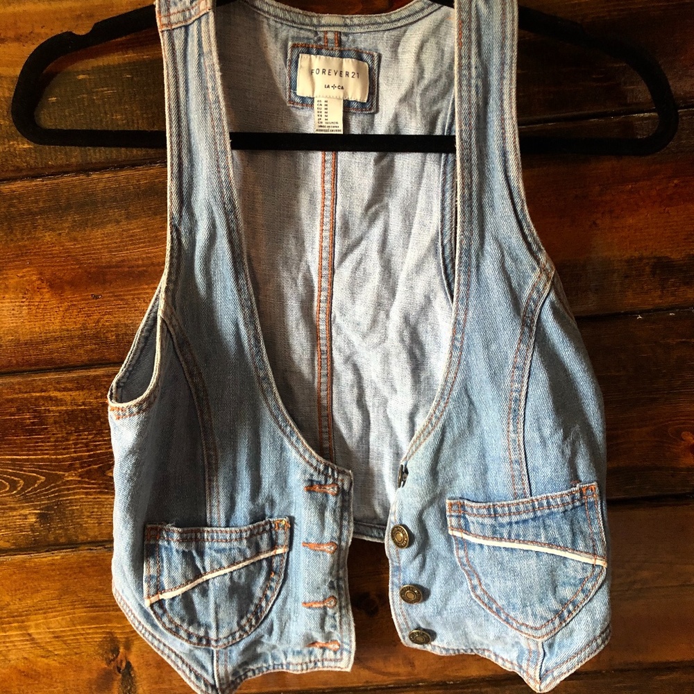 Forever 21 Denim Vest